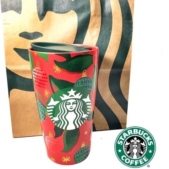 Starbucks Collector's Holiday 2019 Ornament Holly Berry Tumbler Travel M… - Picture 1 of 7